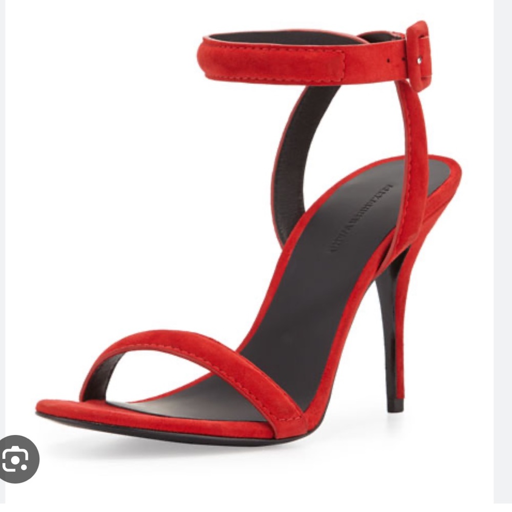 NWB Alexander Wang Antonia red suede heels size 37
